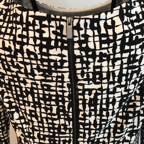 Vince Camuto Black & White Dress Size 6 - Picture 3 of 4